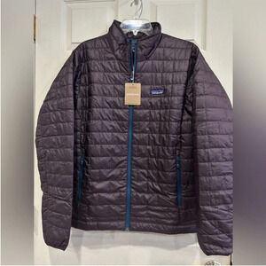 Patagonia Men’s Small Nano Puff Jacket Purple Obsidian Plum NWT Puffer 1